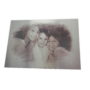 plaque alu bross&eacute;