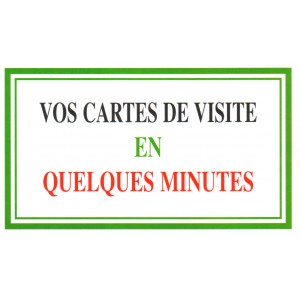 Cartes de visite pour particulier