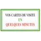 Cartes de visite pour particulier