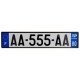 plaque auto dept 02, 80, 59