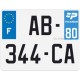 plaque moto