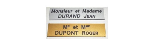 plaque boite aux lettres